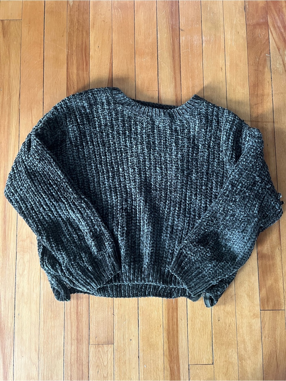 Women’s Cropped Marbled Sweater